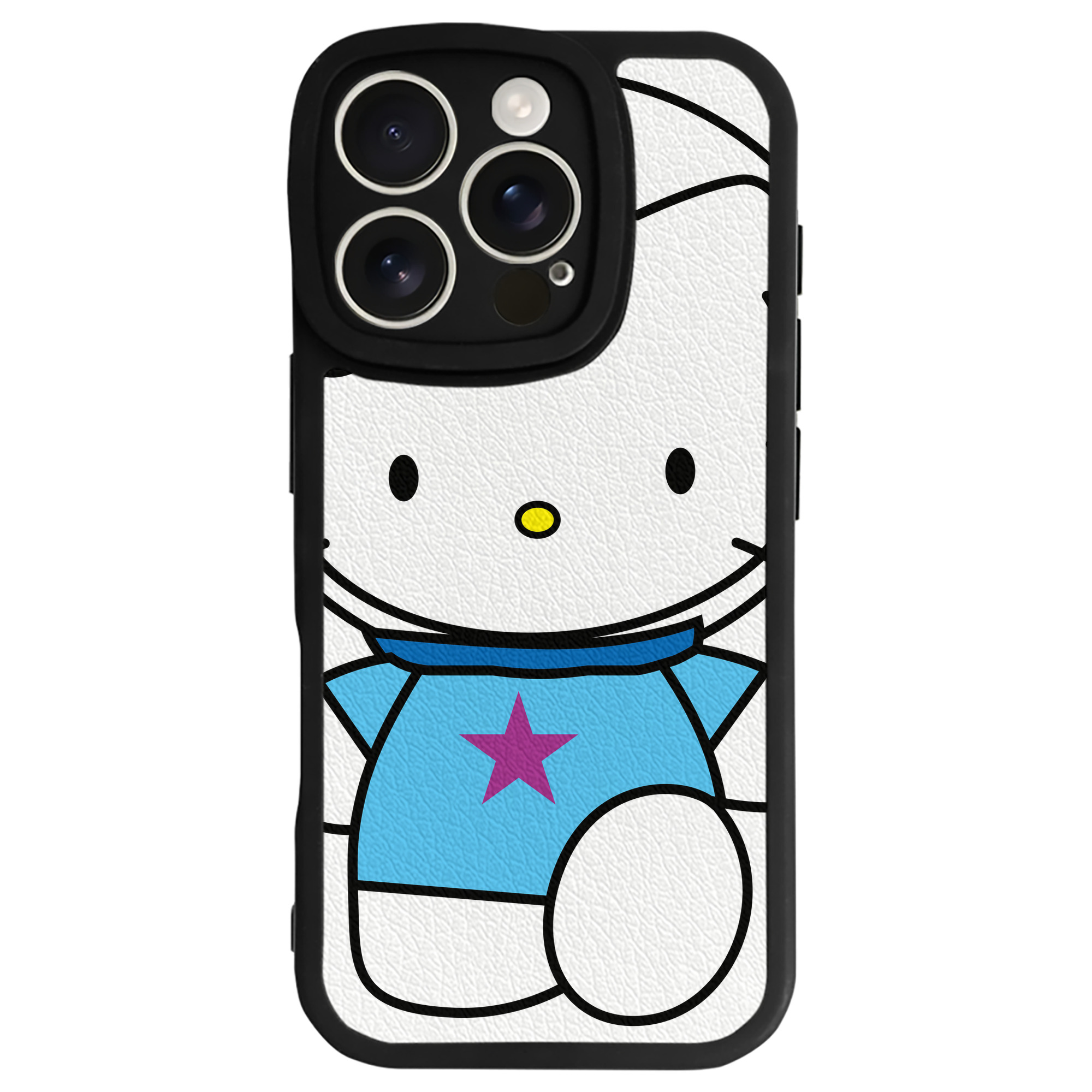 （画像用） Hello Kitty ハローキティ 【iPhone 16シリーズ対応】シリコンスマホケース（レザー調） 材質：シリコン